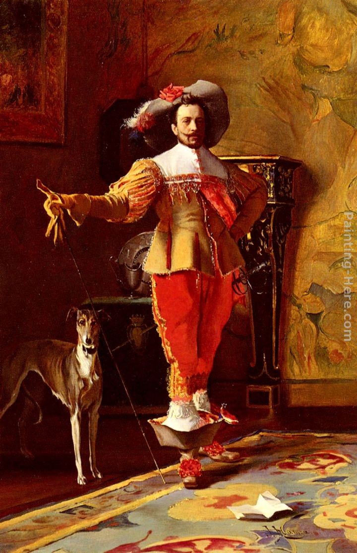 Johann Hamza A Cabalier And His Hound